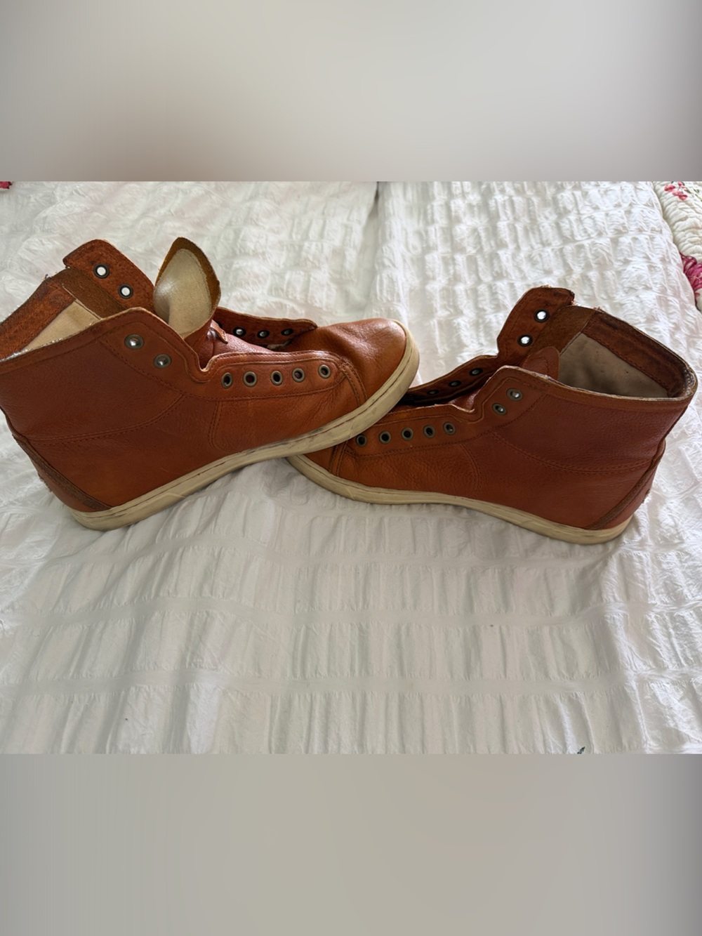 UGG Men's Leather High-Top Boots in Tan Brown